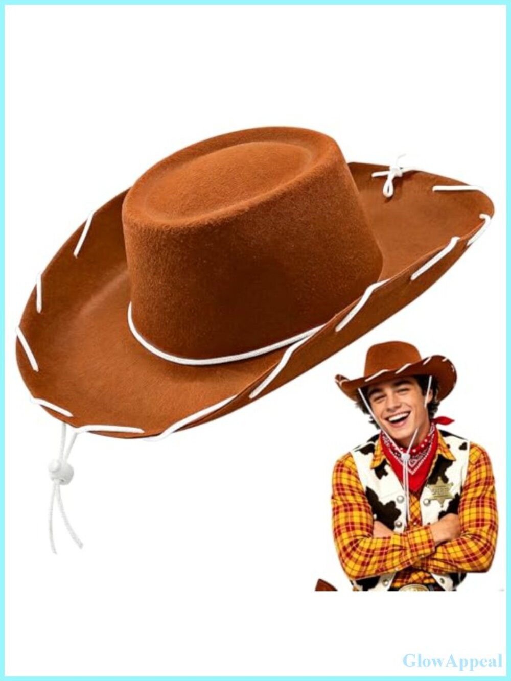 Cowboy Hat Wild West Wide Brim Costume Cosplay Party Felt